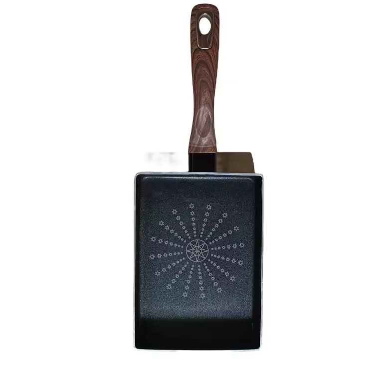 Veľká sada riadu Hlboká nepriľnavá oceľová panvica na vyprážanie s pokrievkou