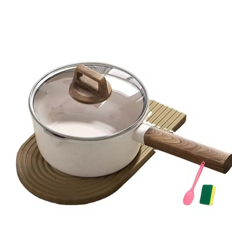 Pšeničná ryža kameň internátny hrniec zvýšený detský hrniec pre domácnosť nepriľnavý hrniec na instantné rezance s horúcim mliekom