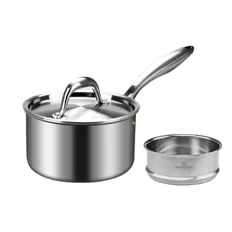 Malý doplnok detskej výživy s nepriľnavým povrchom varené rezance instantné rezance hrniec na horúcu domácu varenú mliečnu polievku