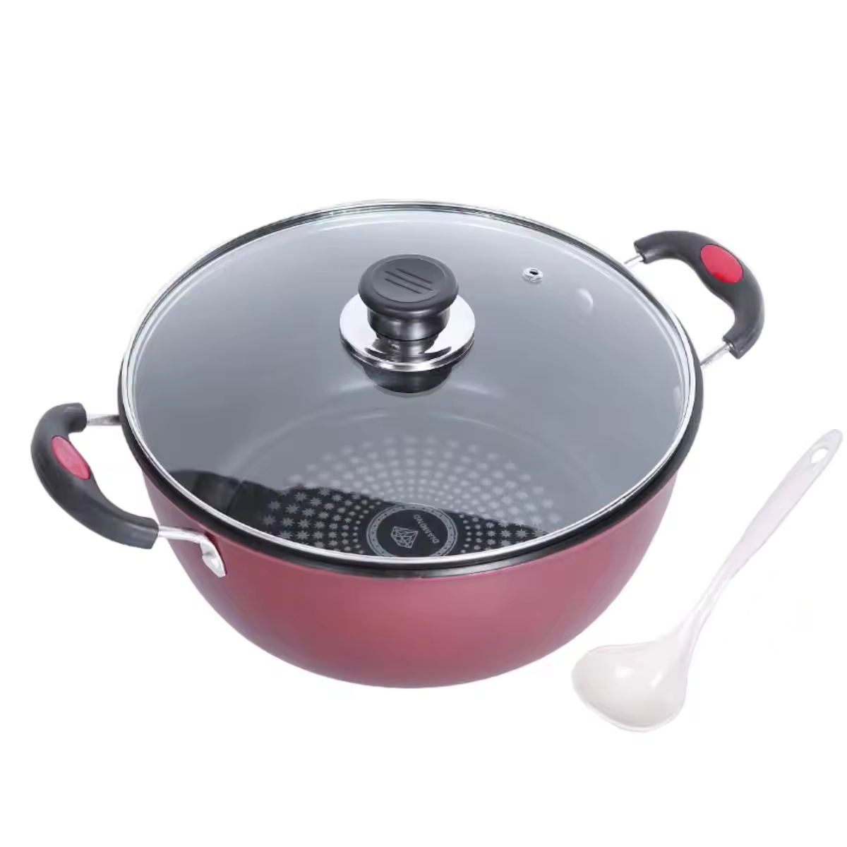 Keramický hrniec na polievku s dvojitými ušami Home Health Coating Nelepivý hrniec na varenie