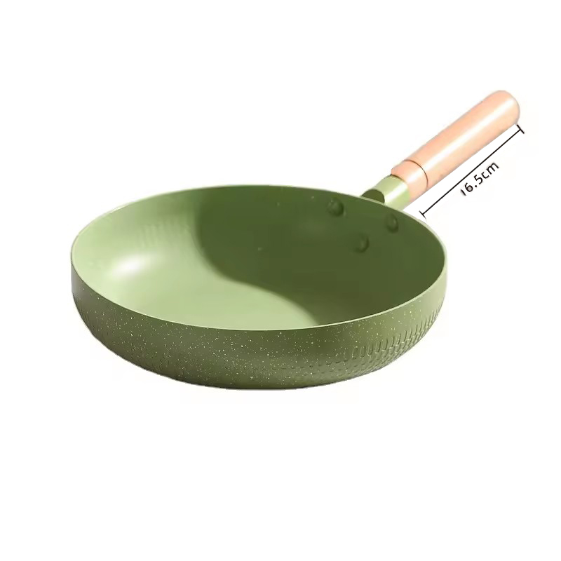 Ekologické 24 cm 26 cm 28 cm 30 cm prispôsobené logo nepriľnavá hliníková panvica na vyprážanie